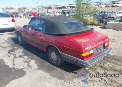 1989 Saab 900 z USA, uszkodzony, nr VIN YS3AT75L8K7024587